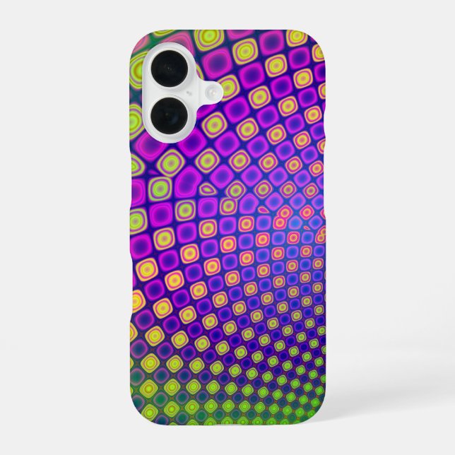 Trendy abstract patterns iPhone case (Back)
