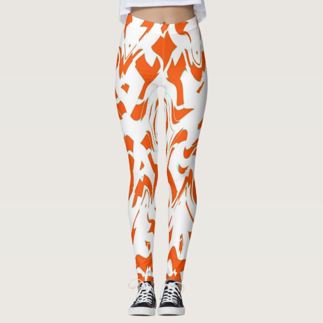 Trendy abstract "Ratti_Creative_Arts" Leggings (Front)