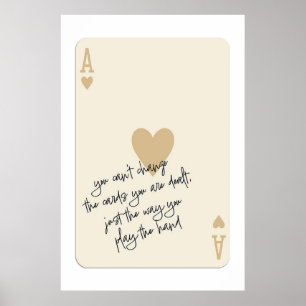 Trendy Ace of Hearts Poster