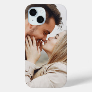 Trendy Add Your Selfie Photo Custom iPhone 15 Case