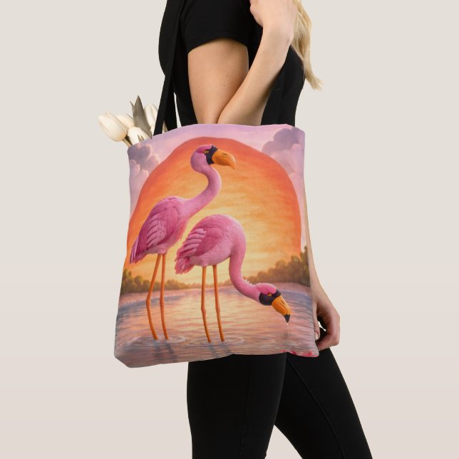 Trendy Aesthetic Everyday Canvas Tote Bag (Close Up)