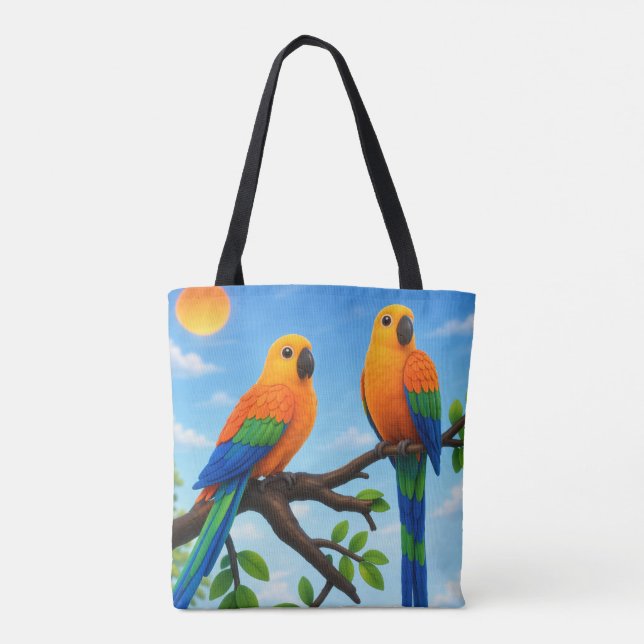Trendy Aesthetic Everyday Canvas Tote Bag (Back)