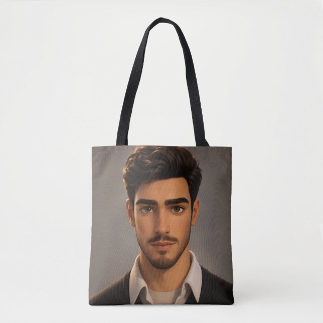 Trendy Aesthetic Everyday Canvas Tote Bag (Front)