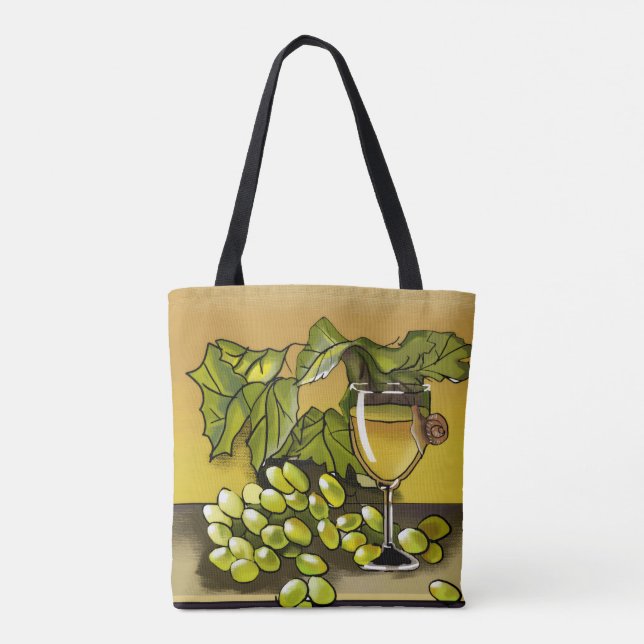 Trendy Aesthetic Everyday Canvas Tote Bag (Back)