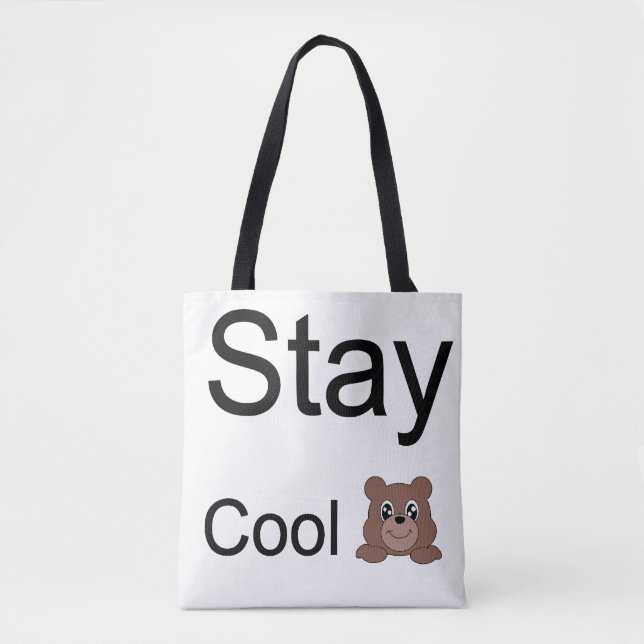 Trendy Aesthetic Everyday Canvas Tote Bag (Front)