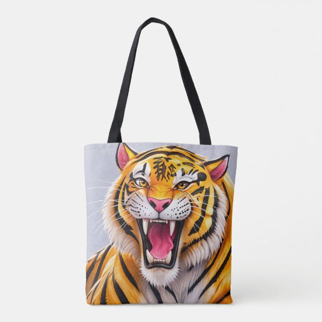 Trendy Aesthetic Everyday Canvas Tote Bag (Back)