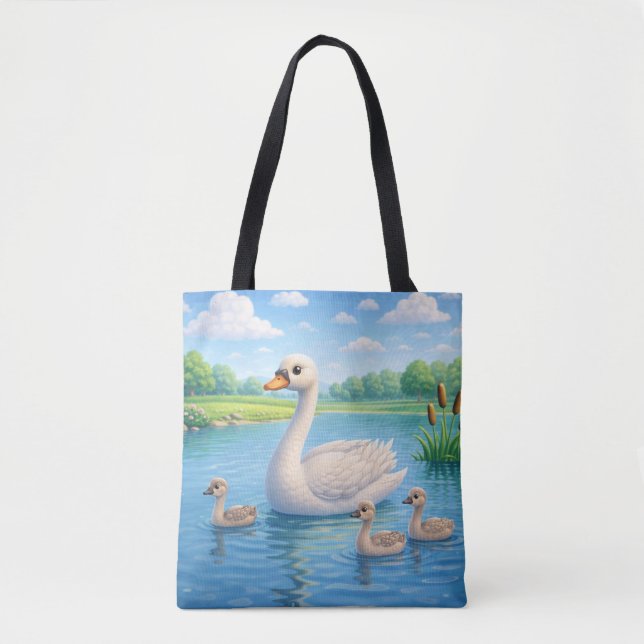 Trendy Aesthetic Everyday Canvas Tote Bag (Front)