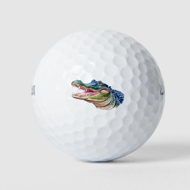 Trendy Alligator-Crocodile Animal Golf Balls (Front)
