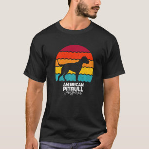 Trendy American Pitbull Dog Whisperer Retro Vintag T-Shirt