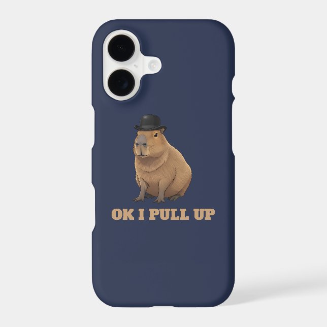 Trendy and funny Capybara meme design (Back)