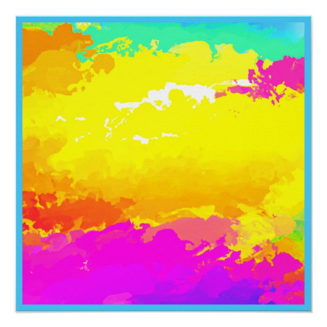Trendy and Timeless Clouds Patterns Art Poster (Front)
