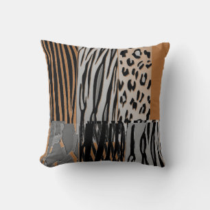 Trendy Animal  Printed Zebra Stripe Pillow