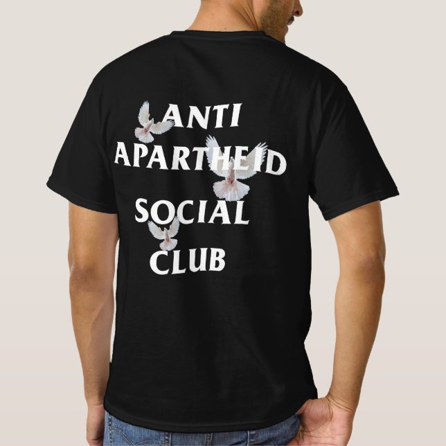 Trendy Anti Apartheid Social Club Dove T-Shirt (Back)