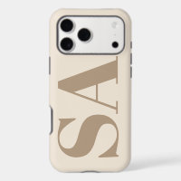 trendy Antique White with Monogram Case-Mate