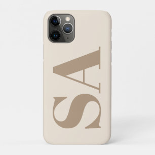 trendy Antique White with Monogram Case-Mate iPhone Case