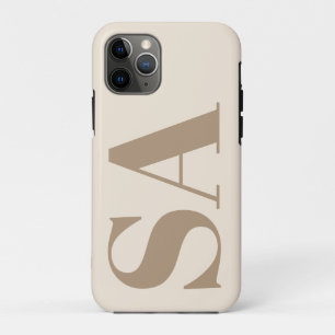 trendy Antique White with Monogram Case-Mate iPhone Case