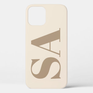 trendy Antique White with Monogram Case-Mate iPhone 12 Pro Case