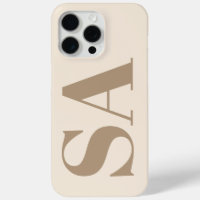 trendy Antique White with Monogram Case-Mate