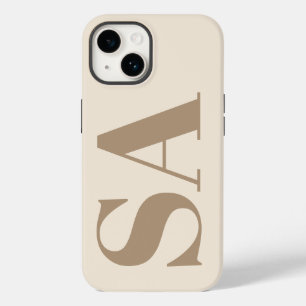 trendy Antique White with Monogram Case-Mate iPhone 14 Case