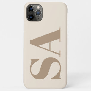 trendy Antique White with Monogram Case-Mate iPhone Case