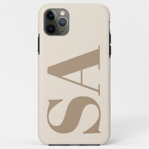 trendy Antique White with Monogram Case-Mate iPhone Case