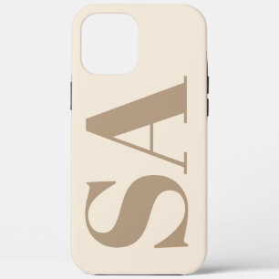 trendy Antique White with Monogram Case-Mate iPhone 12 Pro Max Case