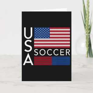 Trendy Apparel Usa American Flag Soccer Team Sport Card