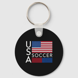 Trendy Apparel Usa American Flag Soccer Team Sport Key Ring