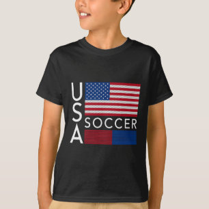 Trendy Apparel Usa American Flag Soccer Team Sport T-Shirt