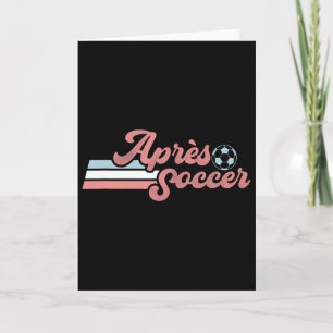 Trendy Apres Soccer Retro Distressed Pastel Color Card