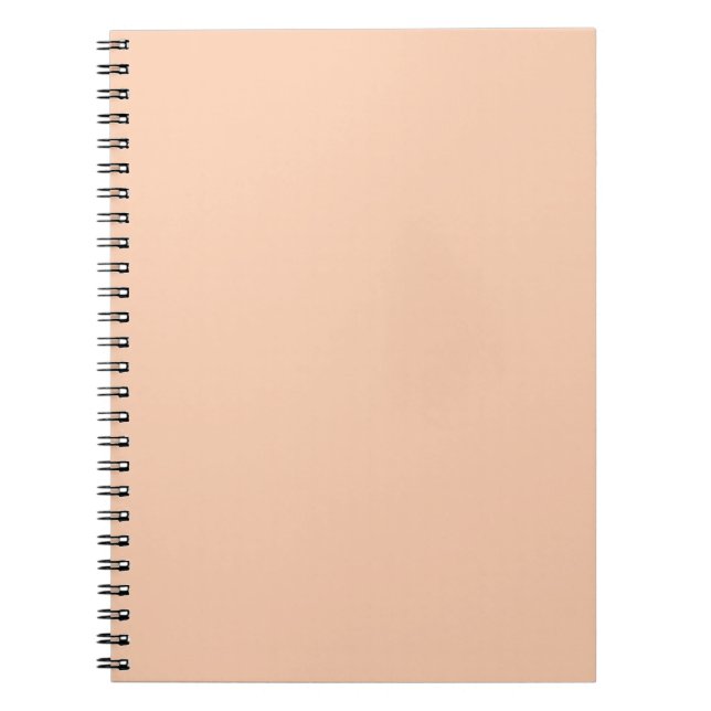 Trendy Apricot Solid Colour | Elegant Notebook (Front)