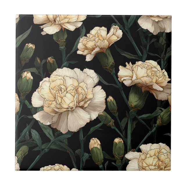 Trendy Art Deco Carnation Tiles For Cozy Interior (Front)