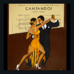 Trendy Art Deco vintage dancers Poster<br><div class="desc">1. Often the designs featured here can be used for a variety occasions,  simply edit or add text /photos to suit your needs.
_______________________________________________________________________ 

2.  If you require assistance personalising your item,  ,  desire matching partyware or a custom item contact the designer LeahG via the tab below.</div>