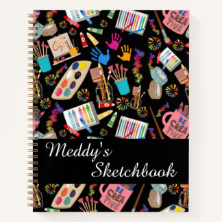 Trendy Art Supplies Design for Artists Notebook