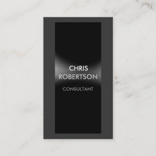 Trendy Attractive Black Grey Business Card
