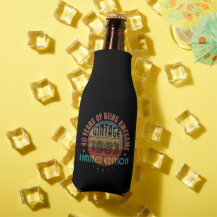 TRENDY AWESOME YEAR OF BIRTH BIRTHDAY GIFT BOTTLE COOLER