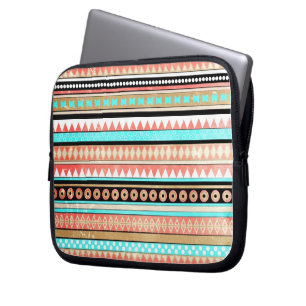 Trendy aztec laptop sleeve
