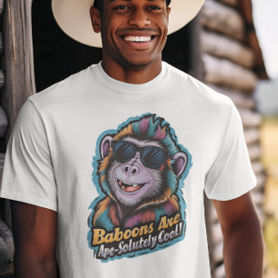 Trendy Baboon: Shades and Swag T-Shirt
