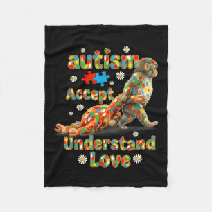 Trendy baby monkey autism awareness accept fleece blanket