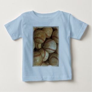 Trendy Baseball Artwork Baby T-Shirt