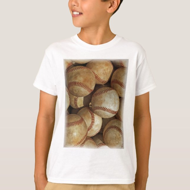 Trendy Baseball Artwork T-Shirt (Front)