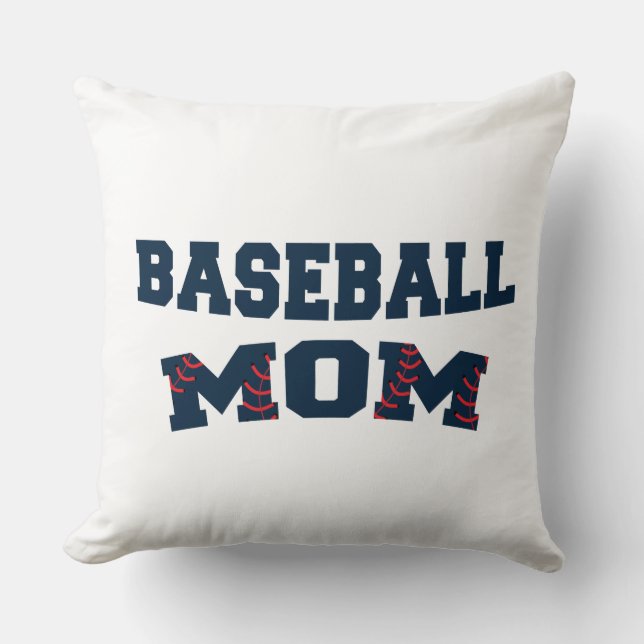 Trendy baseball mum cushion (Front)