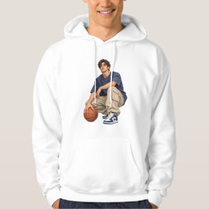 Trendy Basketball Player Aesthetic Boys Teen Pullo Hoodie