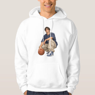 Trendy Basketball Player Aesthetic Boys Teen Pullo Hoodie
