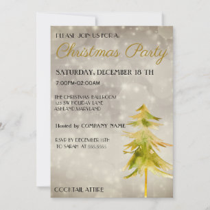 Trendy, Beautiful, Christmas Tree Invitation