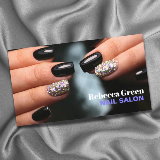 Trendy beauty manicurist nail artist nail salon business card (Trendy beauty manicurist nail artist nail salon business card)
