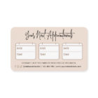 Trendy Beige Retro Cosmetologist Beauty Salon Spa