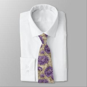 Trendy Best Man Peonies Tie