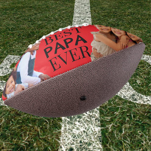 Trendy Best Papa Ever Personalise Football