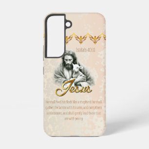 Trendy Bible Gold Accent Jesus Lamb Dove Samsung Galaxy Case